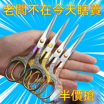 🔥臺灣出貨24H🔥家用小剪子梅花剪刀十字繡魚綫化妝剪窗花美甲美睫刺繡剪刀手工剪hhfoof