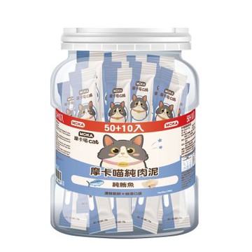 摩卡喵 MOKA CAT 貓咪純肉泥 15gx60條/桶