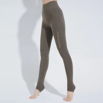 YOGA FLOW Chakra Pants - 脈輪柔彈緊身長褲 - 蜜茶棕 Bark