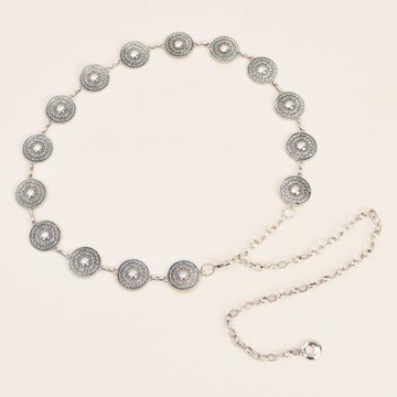 新款腰鏈女士配連衣裙子裝飾細腰帶復古鏈條古銀簡約百搭歐美時尚