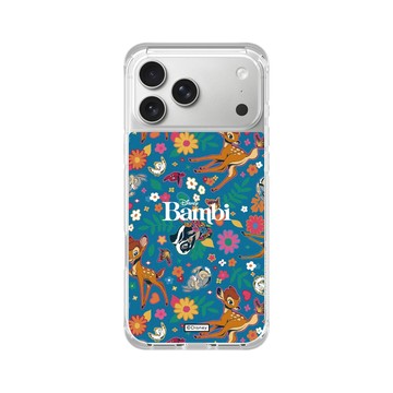 iPhone 17 Pro Max ClearX (MagSafe 兼容) 晶透白 - 迪士尼-經典系列 Disney Classics - 小鹿斑比 Bambi - Flower Pattern