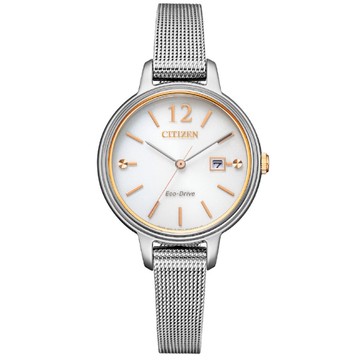 CITIZEN星辰錶 EW2449-83A  光動能優雅女錶/白面 31mm