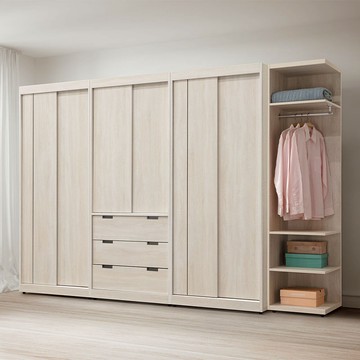 【LOVE樂芙】多安卡拉9.5尺組合衣櫥A25CH0758