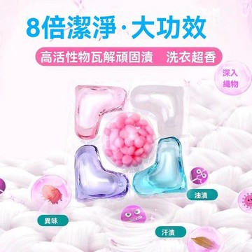 💥臺灣出貨24H💥洗衣凝珠五閤一強力去汙柔順持久留香珠護衣洗衣液凝珠香水型洗衣凝珠hhfoofhhhffff123