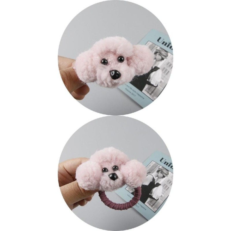 トイプードル♡ベビーヘアクリップ　ヘアゴム トイプードル♡ベビーヘアクリップ ヘアゴム