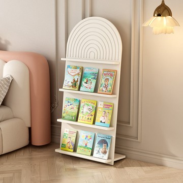 公司貨 免運 網紅書架置物架落地多層兒童書報架雜志移動展示架ins北歐報刊架 快速發貨