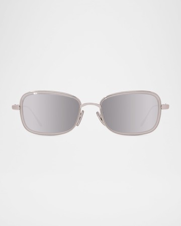 Men's LW40159UM Metal Rectangle Sunglasses