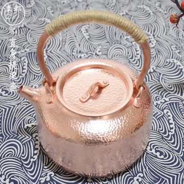 銅壺純銅燒水壺單壺提梁電磁爐手工中式茶具復古風家用泡茶銅茶壺