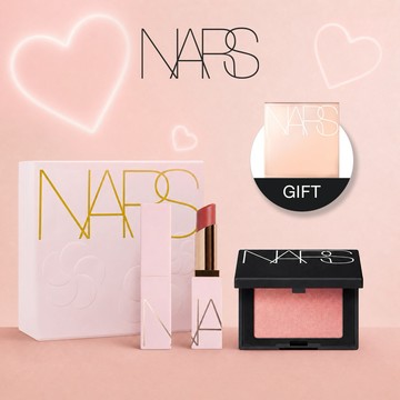 【NARS】七夕獨家禮盒❤激情過後嫩唇膏+迷你炫色腮紅 贈化妝鏡 獅子座禮物 七夕 情人節禮物