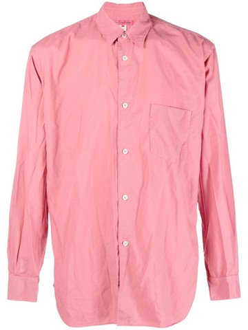 Comme Des Garçons Shirt - pointed-collar long-sleeve shirt - men - Polyester - M - Pink