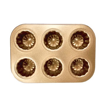 Betty's 焙蒂絲 6連可麗露烤盤 BP7009  26.3 x 18.3 x 4.7cm  1個