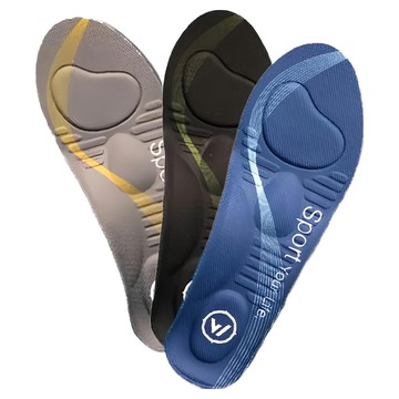 woawoa 零重力足弓3D減壓鞋墊 三入組 - 舒適透氣 減輕足部壓力  XL  1組