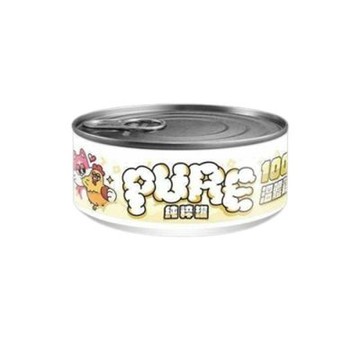 COUCH POTATO沙發馬鈴薯-PURE純粹貓咪主食罐-溫體雞 80g x 24入組 (100%溫體雞)