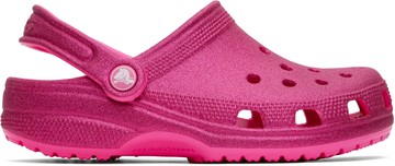 Crocs 粉色 Classic Glitter 凉鞋