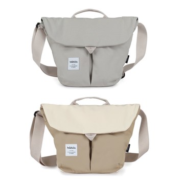 hellolulu KASEN 環保戶外側背包-柔灰/鵝黃淺卡其