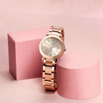 CITIZEN星辰 xC系列 光動能電波鈦金屬腕錶 27mm/ES9442-55A