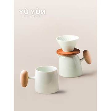 手沖咖啡壺套裝家用可愛咖啡杯創意分享壺滴漏式v60濾杯咖啡器具