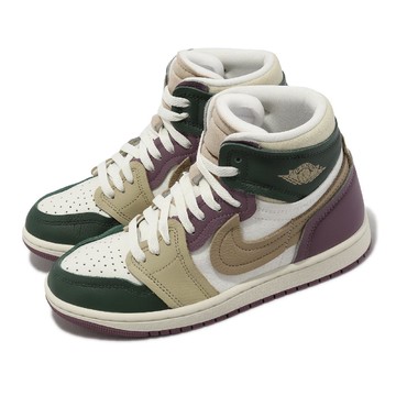 休閒鞋 Wmns Air Jordan 1 MM High 女鞋 米白 紫 綠 奶茶 喬丹 AJ1 高筒 FB9891-300
