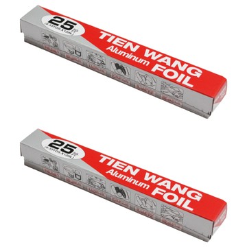 TW 天王 鋁箔 1呎 廚房燒烤烘焙保鮮必備  2盒  750cm