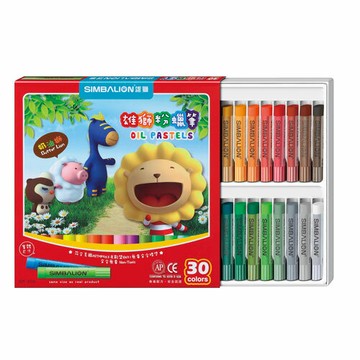 雄獅 粉蠟筆 30色組 / 盒 OP-30A｜領券最高折$220