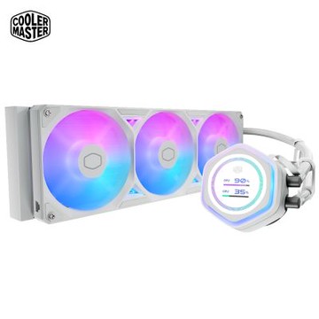 Cooler Master MasterLiquid 360 Atmos II LCD ARGB 白色