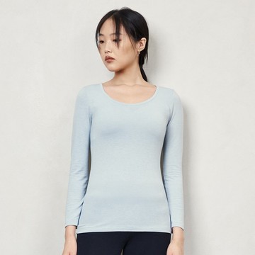 【敏感肌系列】天絲抗菌親膚 - 女性圓領長袖(薄款)