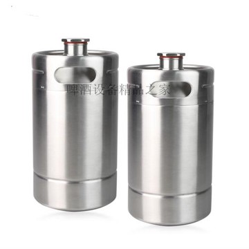 食品級304不銹鋼2L 雙層真空保溫家釀啤酒桶戶外保溫啤酒桶旅游用