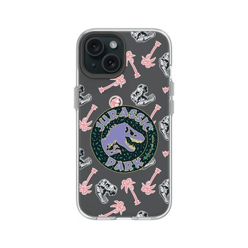 iPhone 15 Clear 透明 - Jurassic Park/ Jurassic World - 侏羅紀公園- 彩色logo