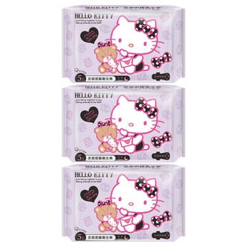 AKIRA 御衣坊 涼感甜睡夜用衛生棉 特長型 Hello Kitty  3套  5片  34cm