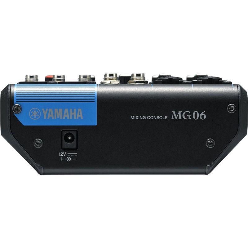 ヤマハ YAMAHA 6チャンネルミキシングコンソール MG06 最最大2 Mic   Line入力 マイクプリアンプ「D-PRE」搭載