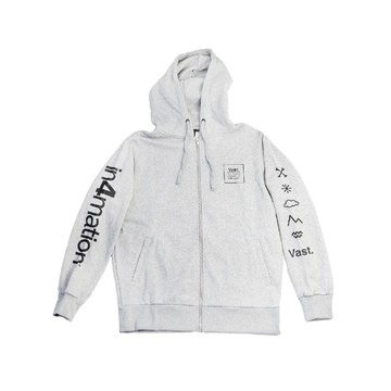 VAST x In4mation Elements 連帽外套 - 灰