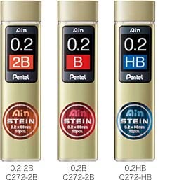 Pentel 飛龍牌Ain STEIN C272 鉛筆芯0.2mm (10支入)