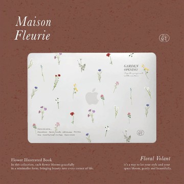 《FITZORY設計》花·居所系列🌼 電腦殼 蘋果Mac air13.6 air15 pro14 pro16 Neo