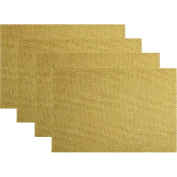 《Premier》長方餐墊4入-閃耀金-- 桌墊 杯墊