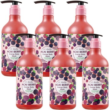 【台塑生醫】CC daily巴西莓果能量沐浴乳580g*6入