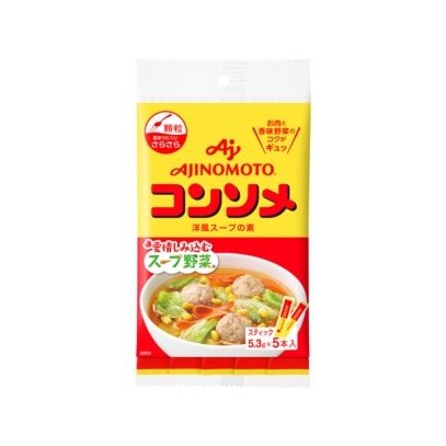 味の素 コンソメ 顆粒 スティック 5本入 26.5g 80個 (10×8箱) ZHT