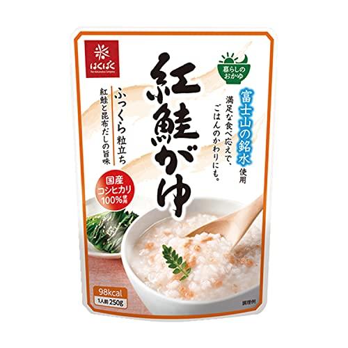 はくばく おかゆ 紅鮭がゆ 250g×8袋(常温保存・即席・非常食・常備食)