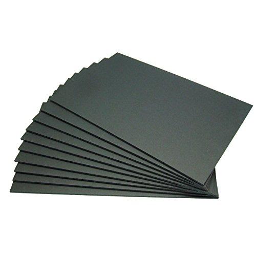 黒スチレンボード（両面黒紙貼パネル） 5mm厚 A1（よりやや大きめ）5枚入