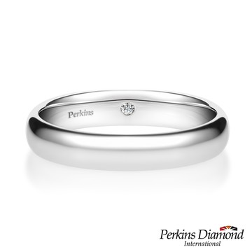 鑽石戒指 PERKINS 伯金仕18K白金鑽戒