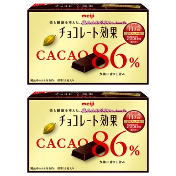 明治 CACAO86% 黑巧克力 方便攜帶 每盒含有12片獨立包裝的黑巧克力  60g  2盒