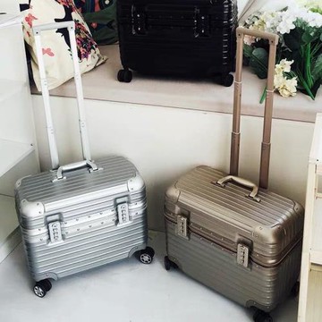 空乘拉桿箱機長登機上翻蓋行李箱網紅小型男18寸相機攝影手提箱子