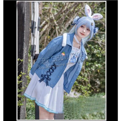 バーチャルYouTuber VTuber 兎田ぺこら コスプレ衣装 ウィッグ 靴 スチューム cosplay イベント 演出服 アニメ変装 仮装 |  LINEブランドカタログ