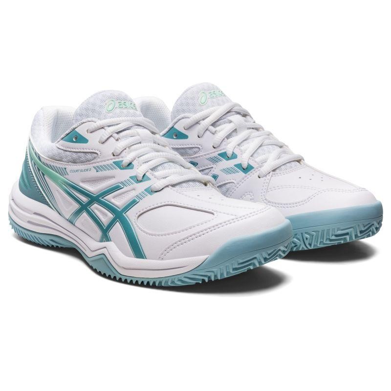 アシックス / asics】COURT SLIDE 2 CLAY/OC WHITE/SMOKE BLUE ホワイト 白 25.0cm FWテニス  シューズ レディース [△][ZX] | LINEブランドカタログ