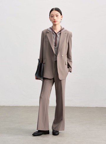 復古雙釦西裝外套