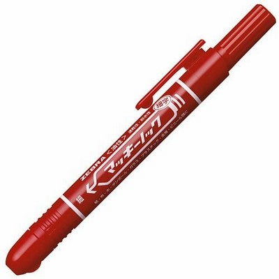 ゼブラ　油性マーカー　マッキーノック　細字　赤　Ｐ−ＹＹＳＳ６−Ｒ　１本