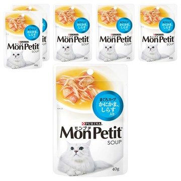 MonPetit 貓倍麗 極品上湯  鮪魚 + 蟹肉 + 銀魚  40g  6包