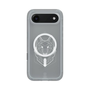 iPhone Air AirX 流變灰 - Animal Silhouette / 動物剪影 - 幾何-動物系列/狼