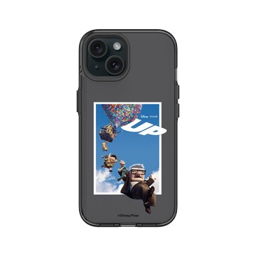 iPhone 15 Clear 酷墨灰 - 迪士尼-皮克斯 PIXAR - 天外奇蹟 - 冒險就在外面