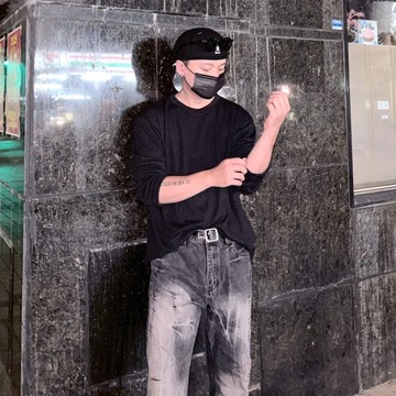 【AMERO】男裝 女裝 長袖落肩長袖 特殊紋路 情侶裝