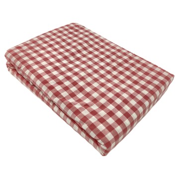 德欣棉業 水洗棉 台灣製造  床墊套 + 枕套組  單人(186 x 105cm) 枕套 75 x 45cm  小格紋 嬰兒粉